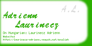 adrienn laurinecz business card